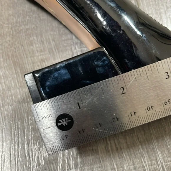 Brian Atwood Ombré Purple Block Heel Patent Pump Size 6 - Picture 11 of 11